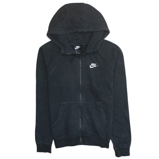 Nike Men's Black Full Zip Hoodie Size S Regular Fit Fleece