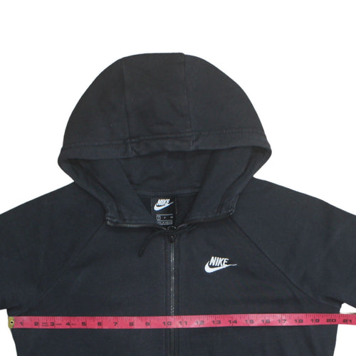 Nike Men's Black Full Zip Hoodie Size S Regular Fit Fleece