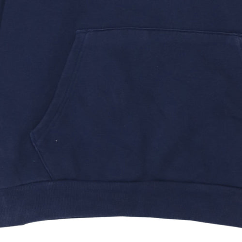 Puma Men’s Blue Pullover Hoodie Size L Regular Fit Fleece Logo