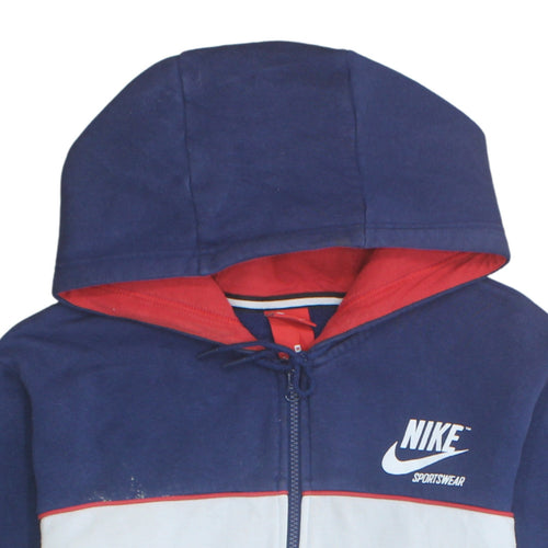 Nike Men's Blue Full Zip Hoodie Sweatshirt M Sportswear