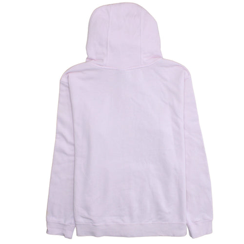 Nike Women Pink Full Zip Hoodie Cotton Blend L Hooded Sweatshirt