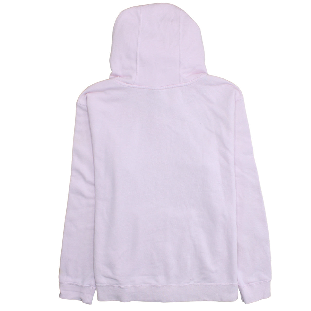 Nike Women Pink Full Zip Hoodie Cotton Blend L Hooded Sweatshirt