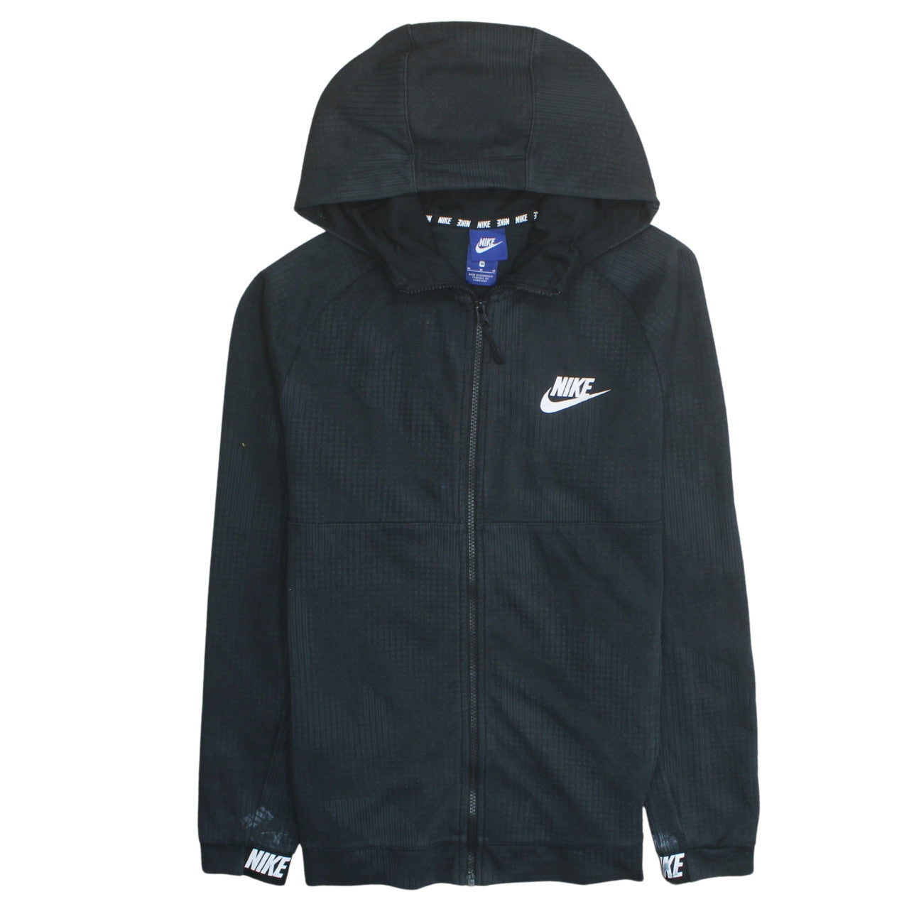 Nike Men's Black Full Zip Hoodie Size M Sportswear Sweatshirt