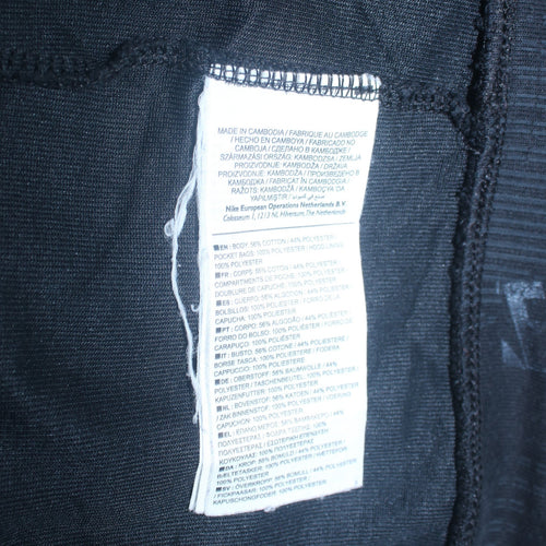 Nike Men's Black Full Zip Hoodie Size M Sportswear Sweatshirt