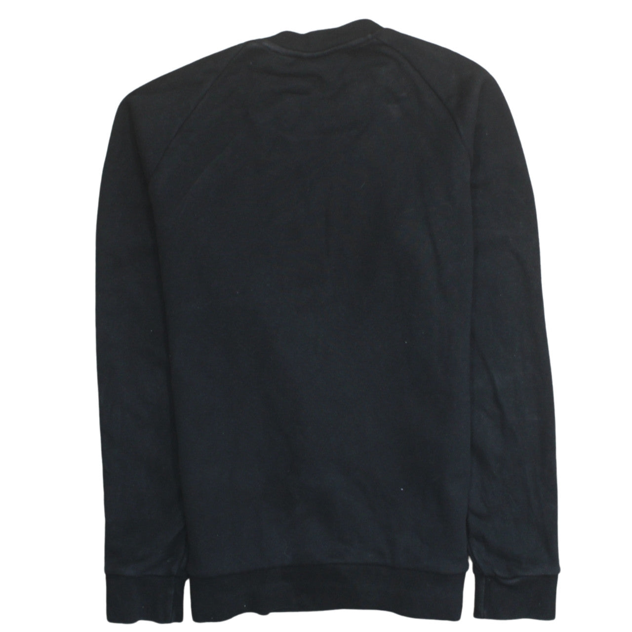 Adidas Mens Black Small Trefoil Logo Pullover Sweatshirt