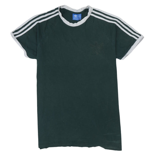 Adidas Men's Green Short Sleeve Crew Neck Cotton Sports T-Shirt Size L