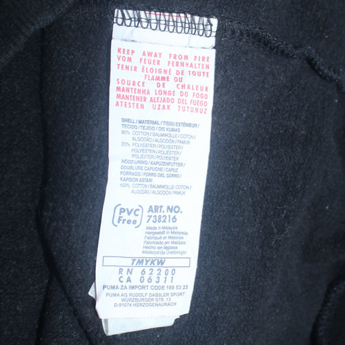Puma Men’s Black Green Ireland Rugby Hoodie Size S Pullover