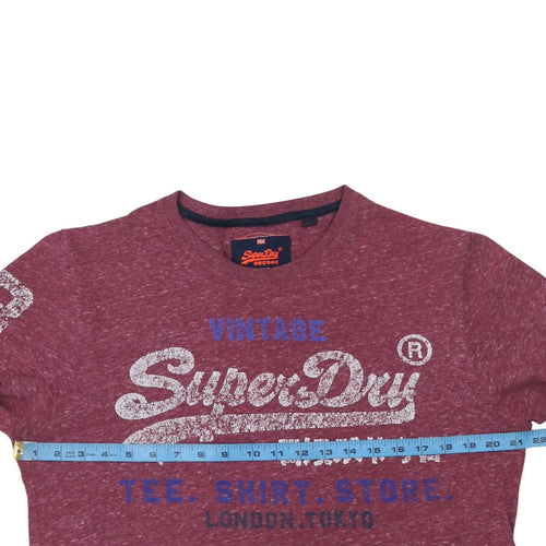 Superdry Men's Red Vintage Graphic Logo T-Shirt XL