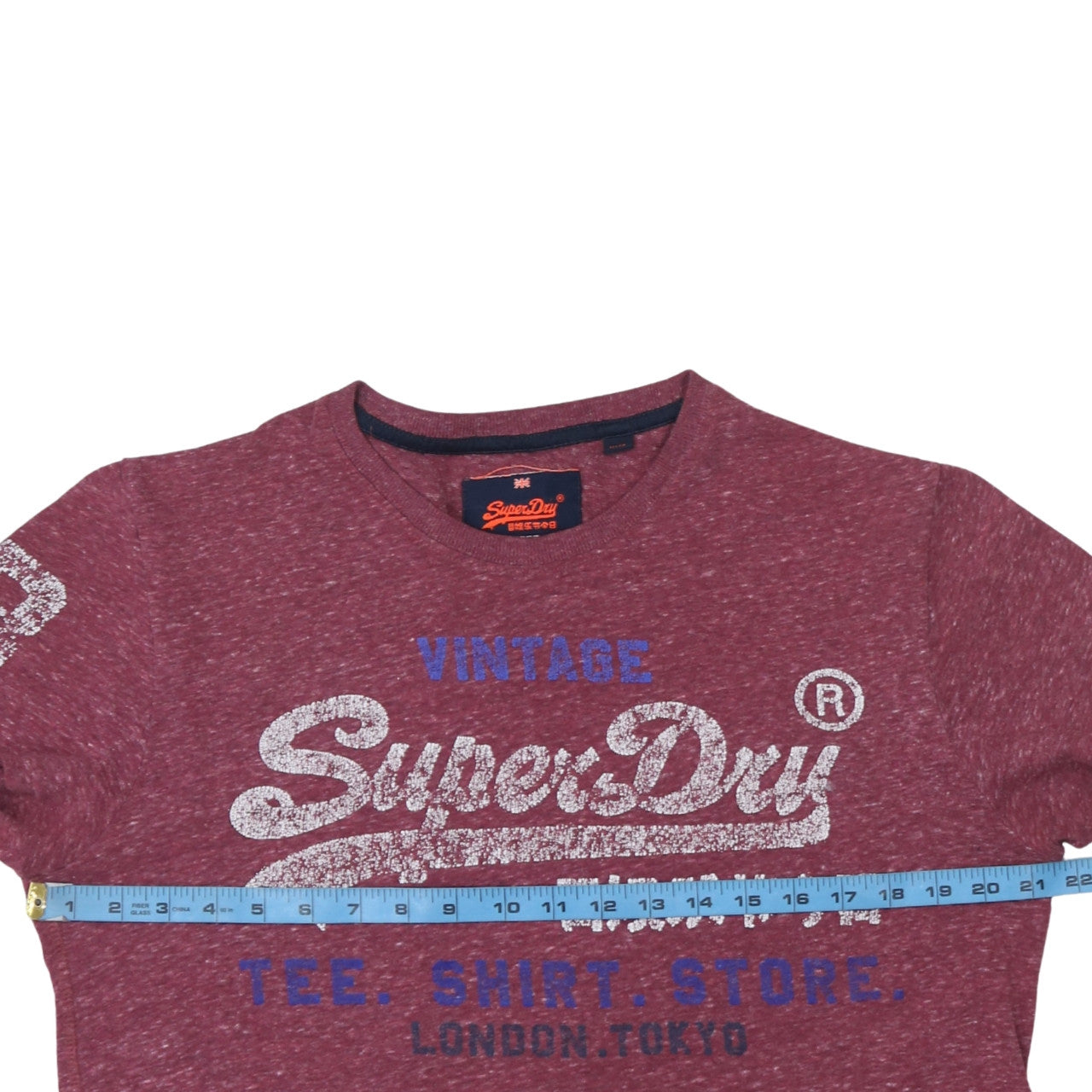 Superdry Men's Red Vintage Graphic Logo T-Shirt XL