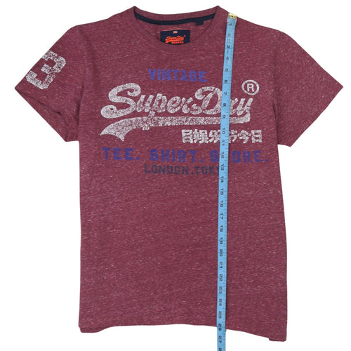 Superdry Men's Red Vintage Graphic Logo T-Shirt XL