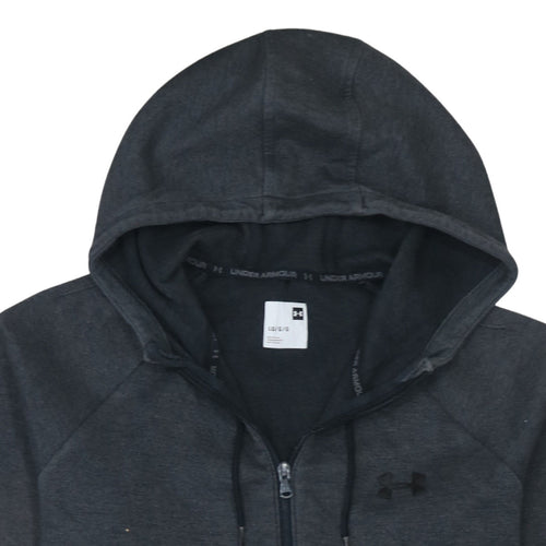 Under Armour Men's Black Large Full Zip Hoodie Cotton Blend