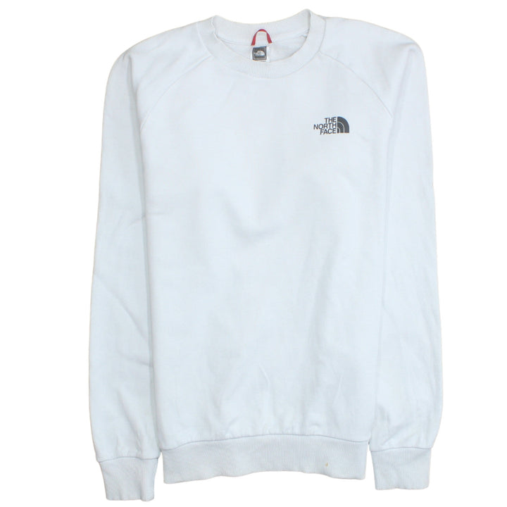 The North Face Men's White Logo Crew Neck Cotton Sweatshirt M
