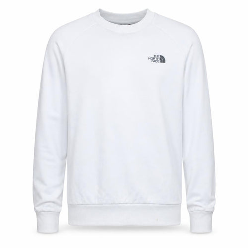 The North Face Men's White Logo Crew Neck Cotton Sweatshirt M