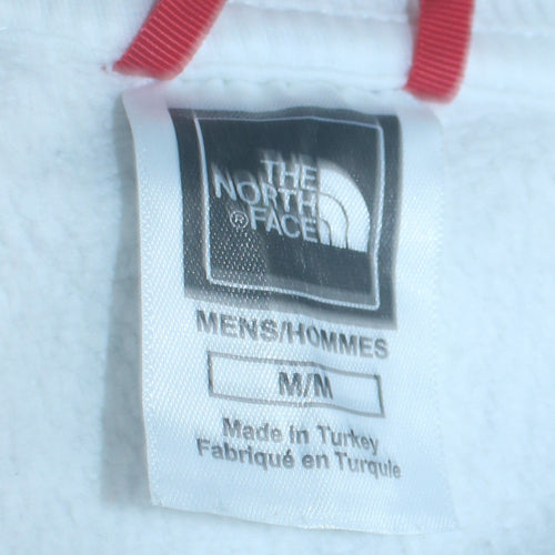 The North Face Men's White Logo Crew Neck Cotton Sweatshirt M