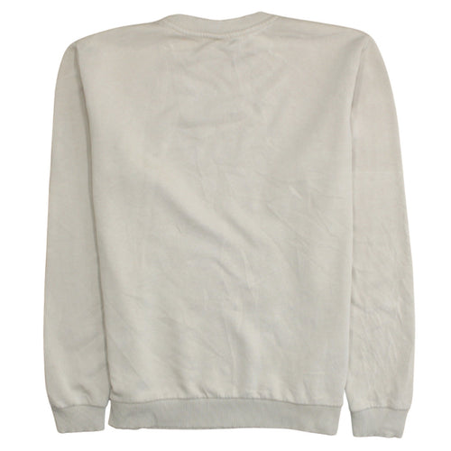 New Balance Womens Beige Crew Neck Pullover Sweatshirt M Cotton Blend