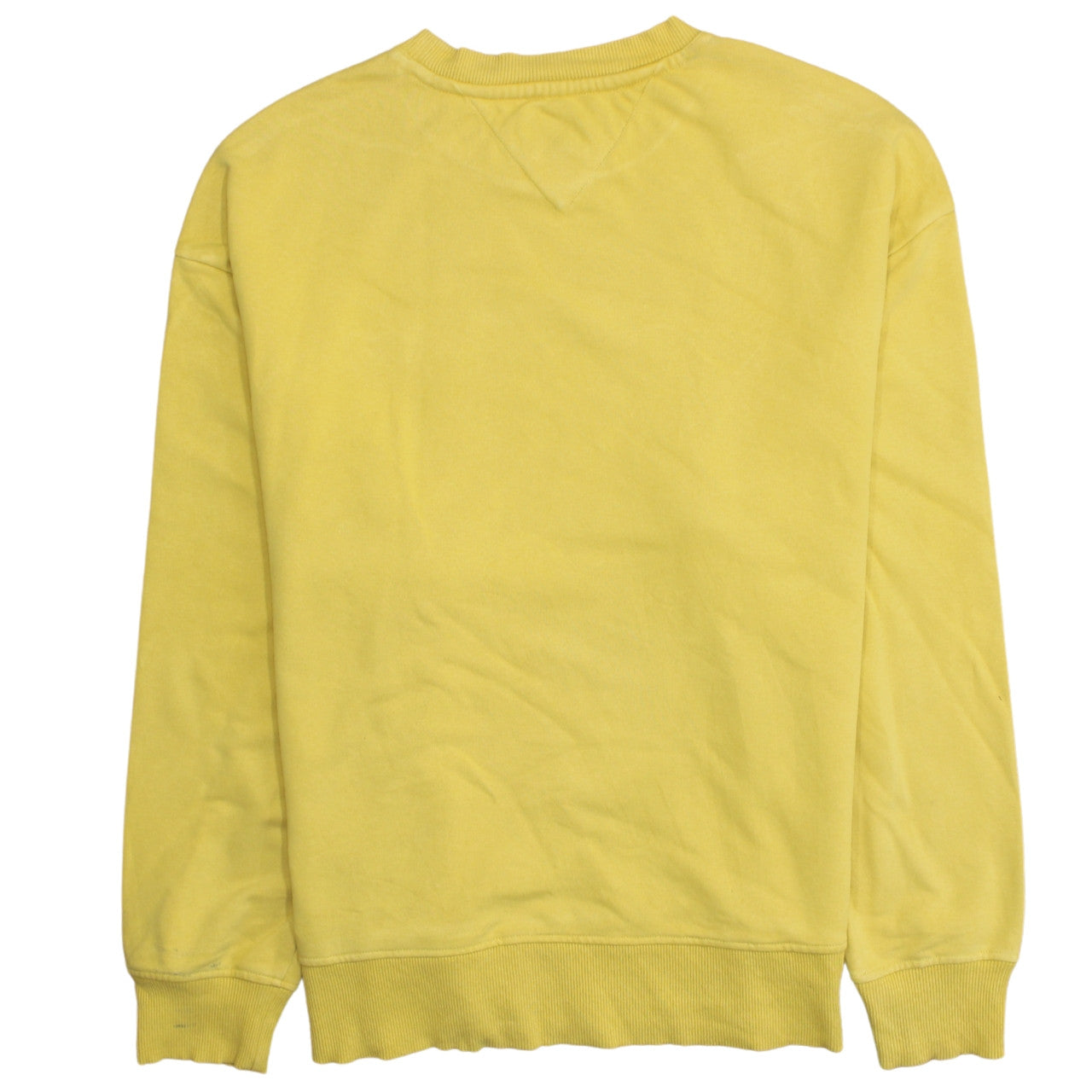 Tommy Jeans Men's Yellow Pullover Sweatshirt M Crew Neck Logo