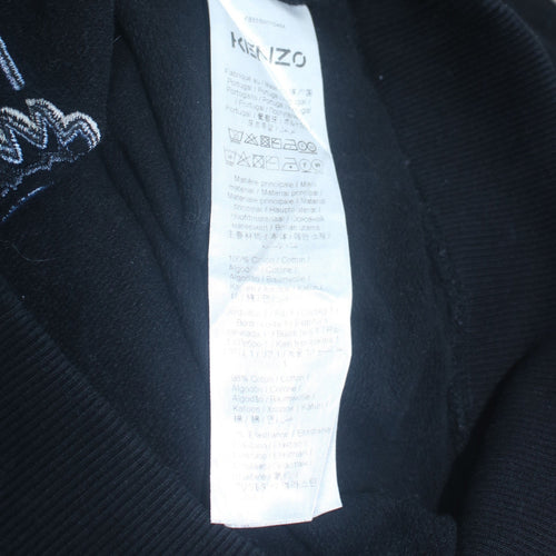 Kenzo Women Black Tiger Embroidered Pullover Sweatshirt Size S