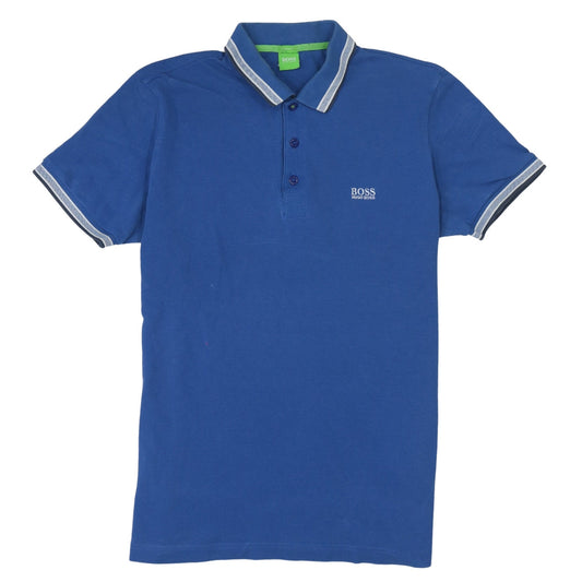 Hugo Boss Men's Blue Short Sleeve Polo Shirt Size L Modern Fit