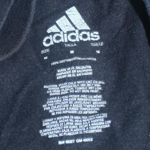 Adidas Men's Black Graphic Basketball Hoop T-Shirt Size M