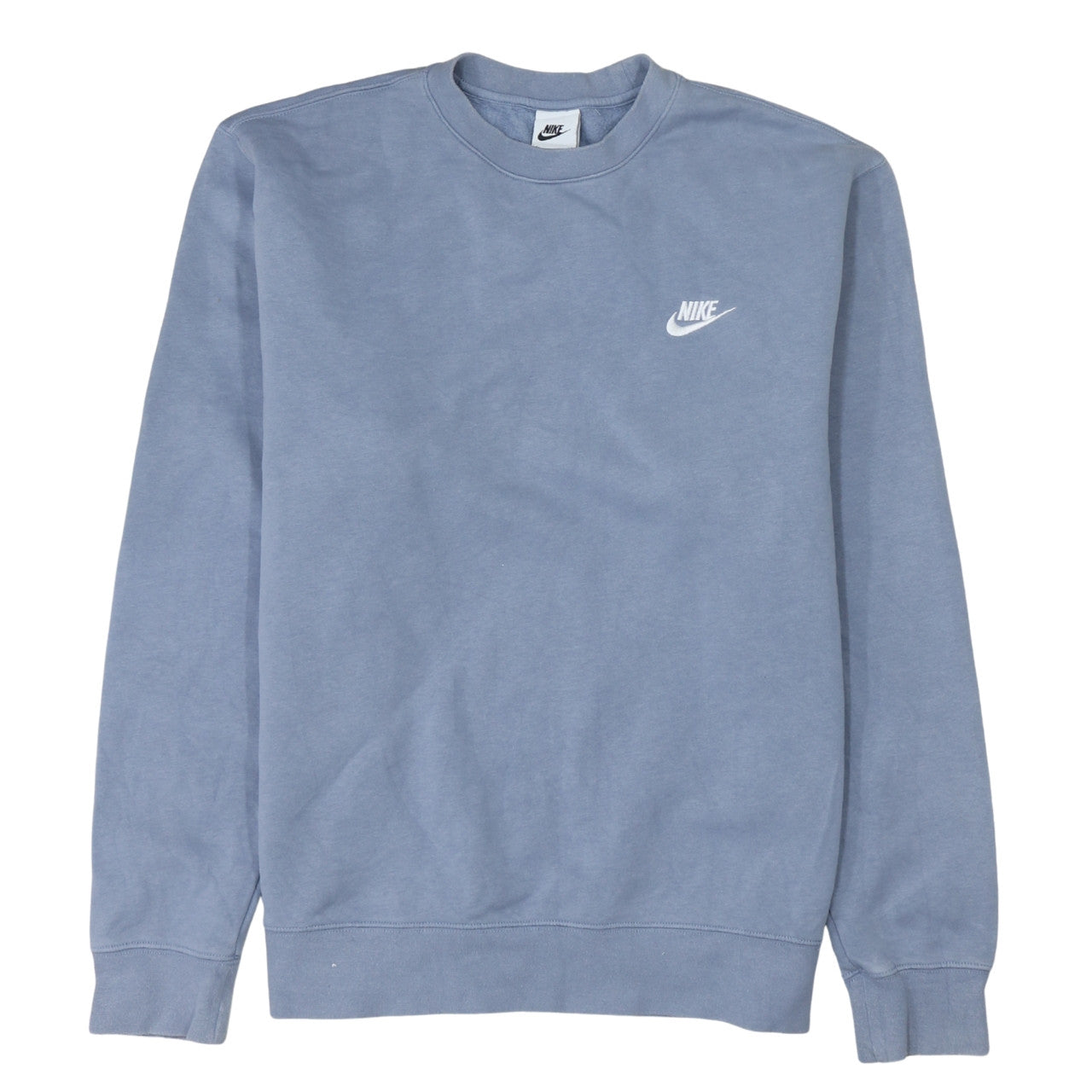 Nike Men's Blue Pullover Sweatshirt M Crew Neck Fleece Regular Fit