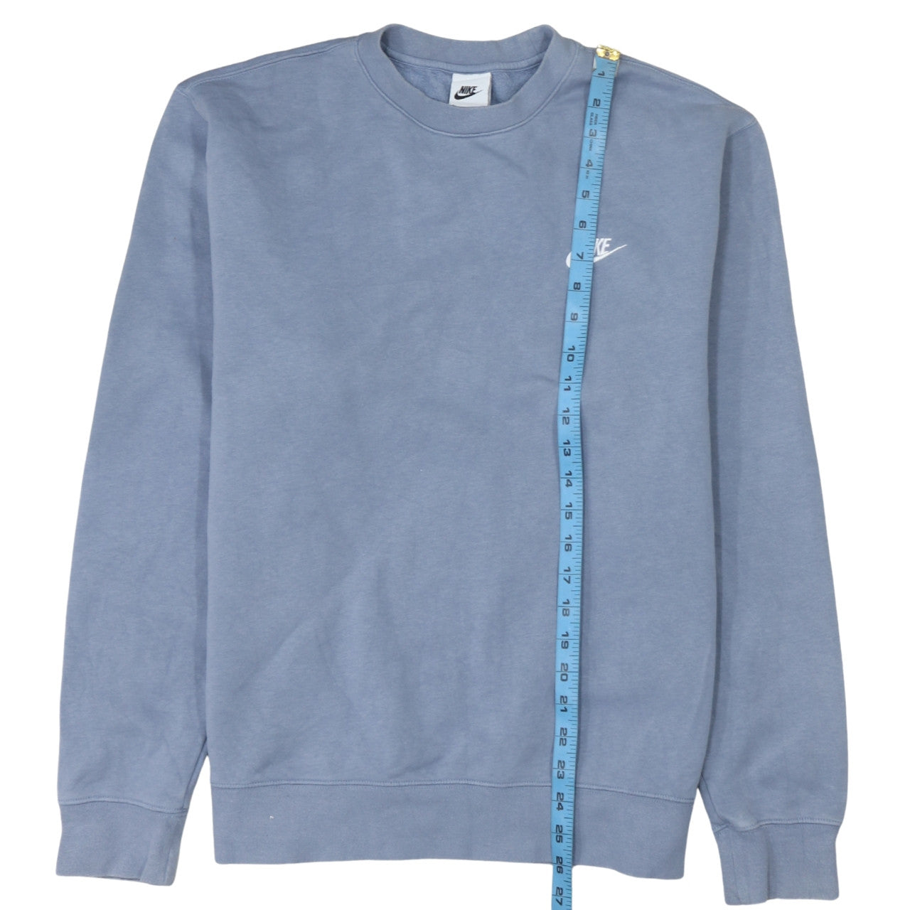 Nike Men's Blue Pullover Sweatshirt M Crew Neck Fleece Regular Fit