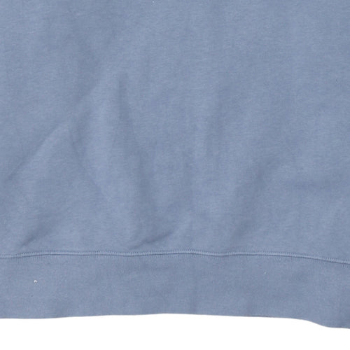 Nike Men's Blue Pullover Sweatshirt M Crew Neck Fleece Regular Fit