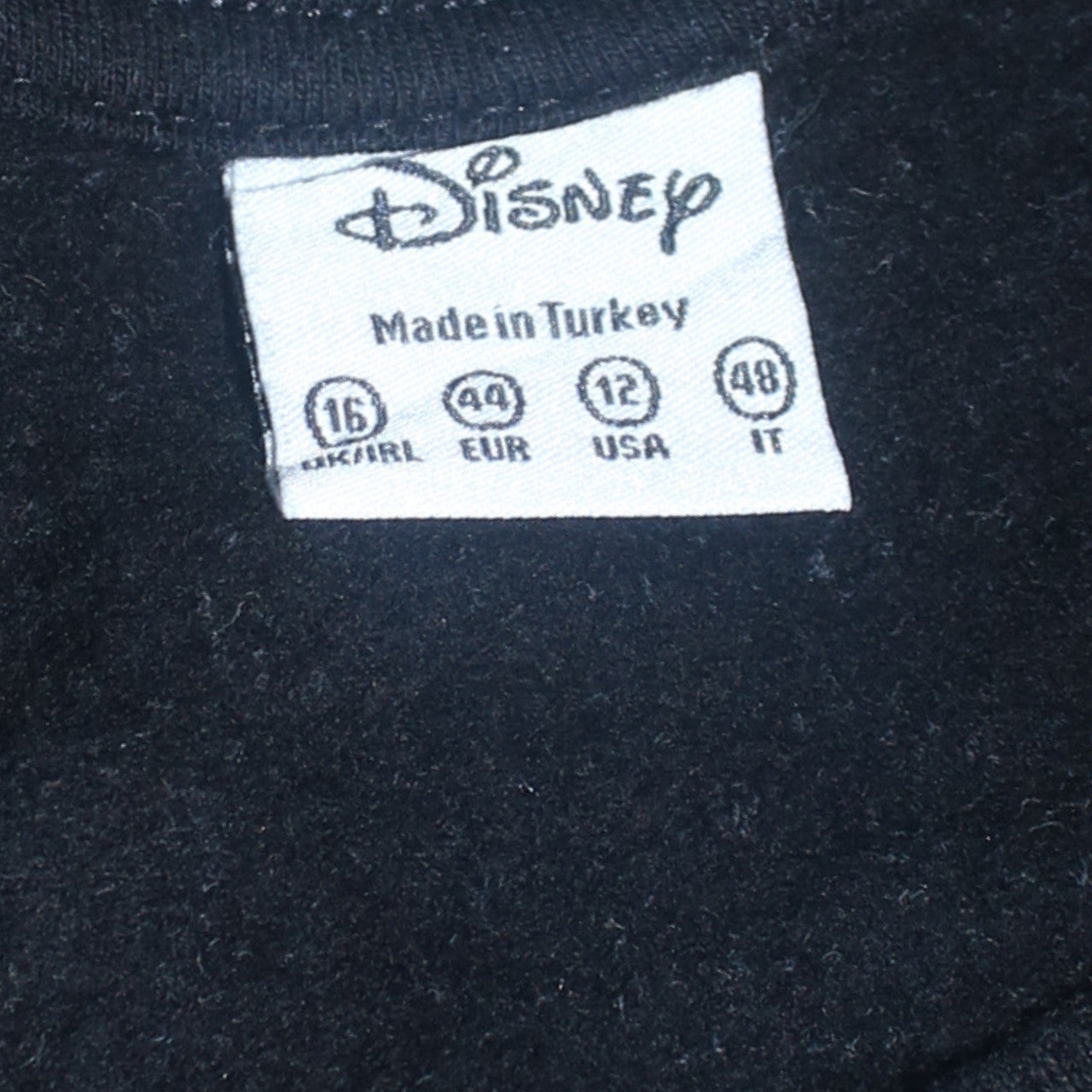 Disney Womens Black Size 16 Mickey Mouse Pullover Sweatshirt