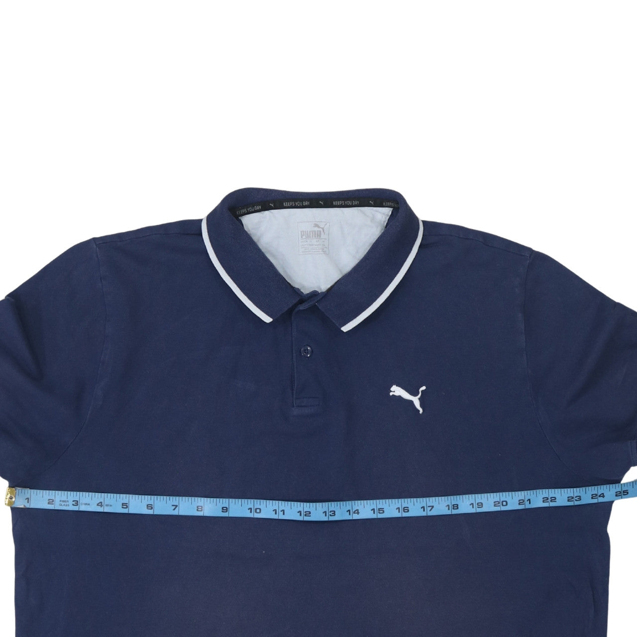 Puma Men's Blue XL Regular Fit Short Sleeve Polo Shirt
