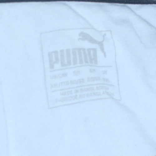 Puma Men's Blue XL Regular Fit Short Sleeve Polo Shirt