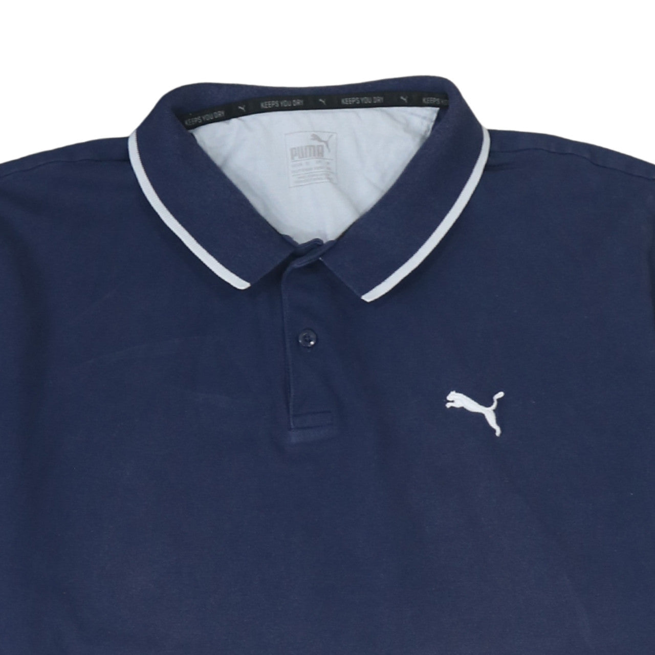 Puma Men's Blue XL Regular Fit Short Sleeve Polo Shirt