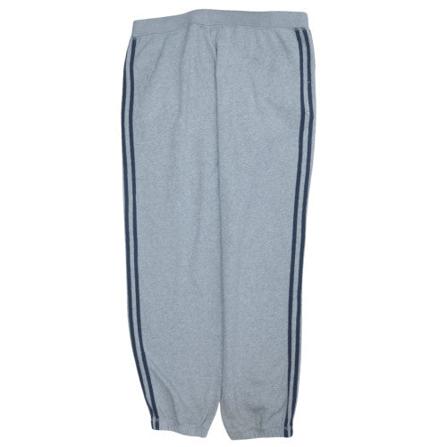 Adidas Mens Grey L Sweatpants Joggers Elastic Waist Casual