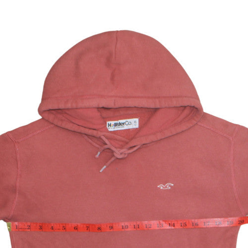 Hollister Co. Women's Pink Pullover Hoodie XS Regular Cotton Blend