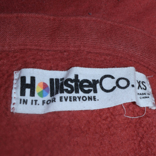 Hollister Co. Women's Pink Pullover Hoodie XS Regular Cotton Blend