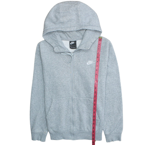 Nike Men's Grey Full Zip Hoodie Size M Fleece Sweatshirt