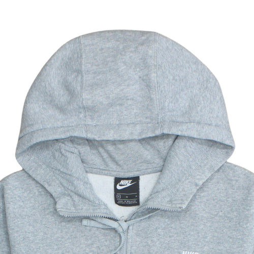 Nike Men's Grey Full Zip Hoodie Size M Fleece Sweatshirt