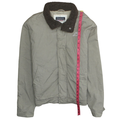 Kappa Men’s Beige Cotton Bomber Jacket Lined Size L