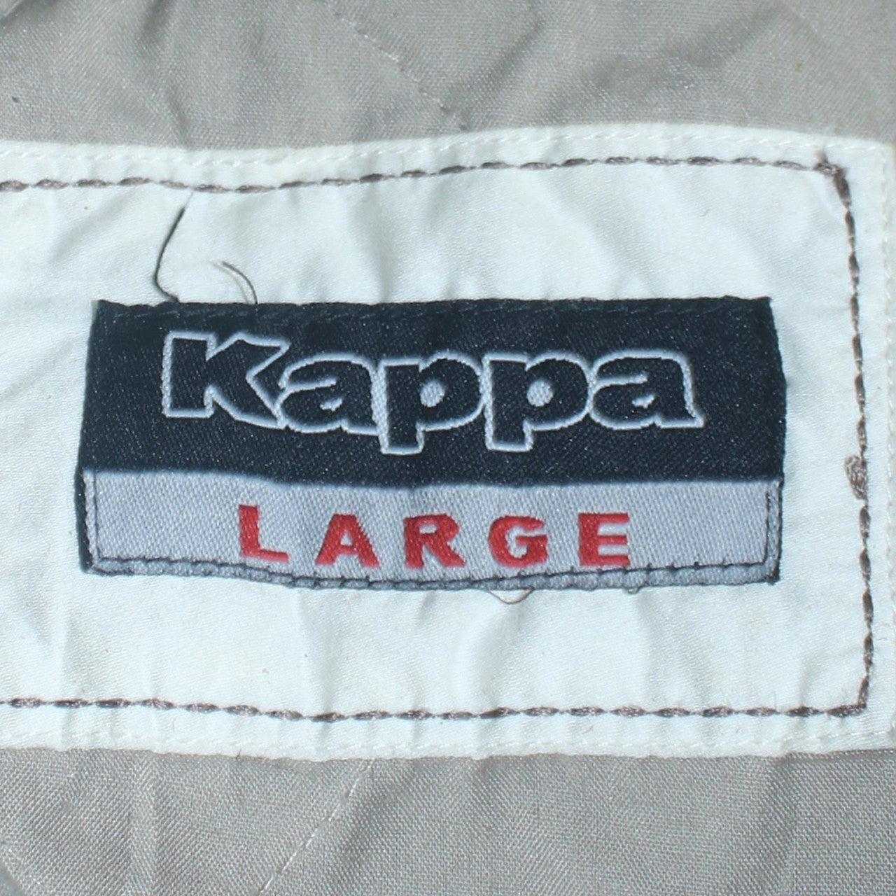 Kappa Men’s Beige Cotton Bomber Jacket Lined Size L