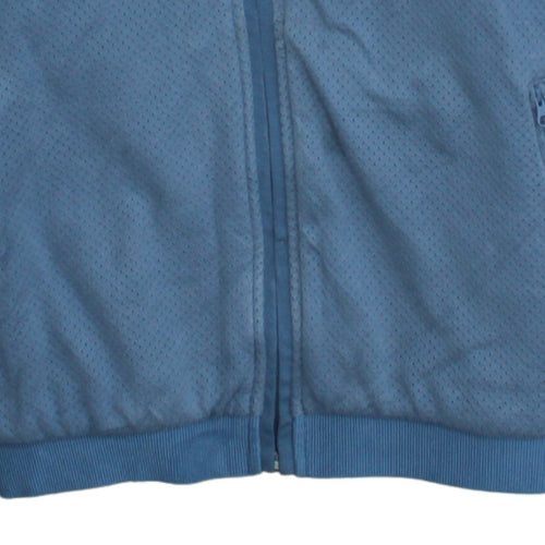Nike Men's Blue Full Zip Hoodie Size L Lightweight Cotton