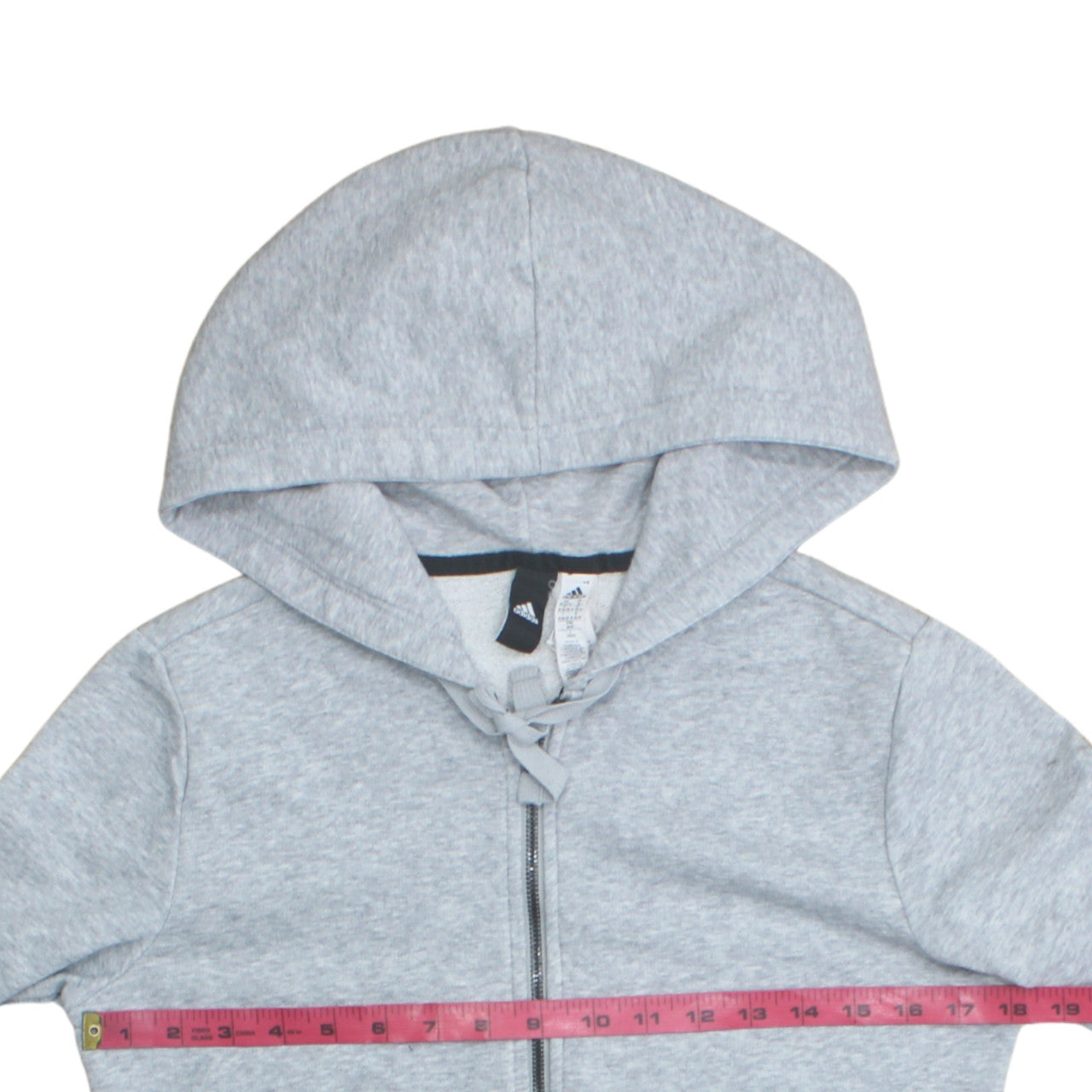 Adidas Womens Grey Full Zip Hoodie Size M, Hooded Sweatshirt