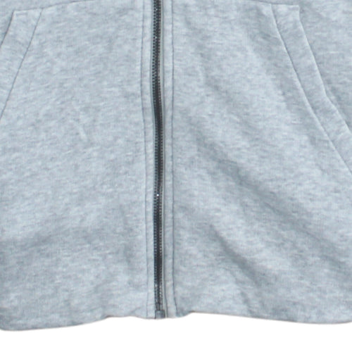 Adidas Womens Grey Full Zip Hoodie Size M, Hooded Sweatshirt