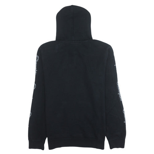 Champion Men's Black Medium Pullover Hoodie with Logo Graphic
