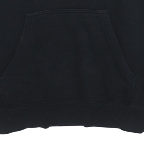Champion Men's Black Medium Pullover Hoodie with Logo Graphic