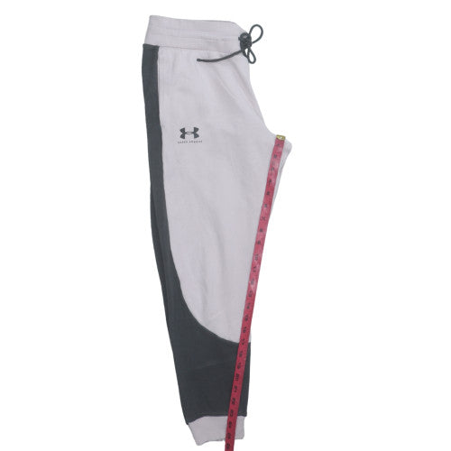 Under Armour Womens Grey Jogger Trousers Size M Fleece Comfort Fit