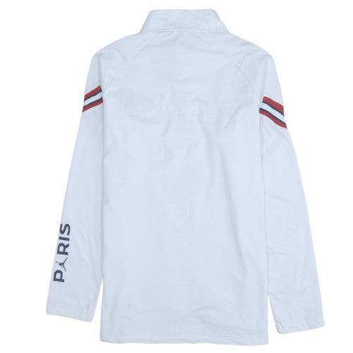 Jordan Paris Saint-Germain White Men's L 1/4 Zip Sweatshirt