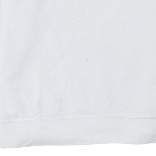 Champion Men's White Small Pullover Sweatshirt Crew Neck Logo