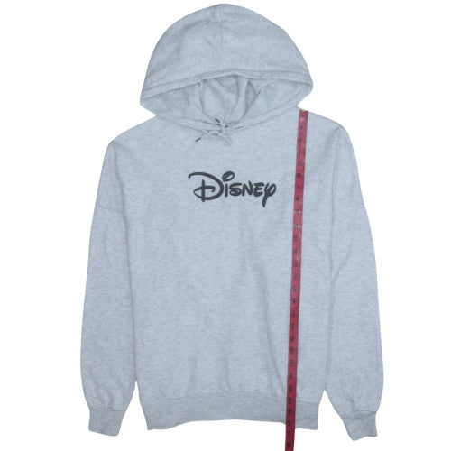 Disney Women's Grey XL Pullover Hoodie with Logo Print