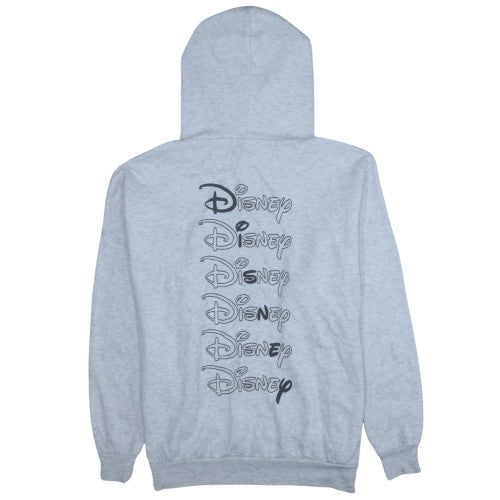 Disney Women's Grey XL Pullover Hoodie with Logo Print