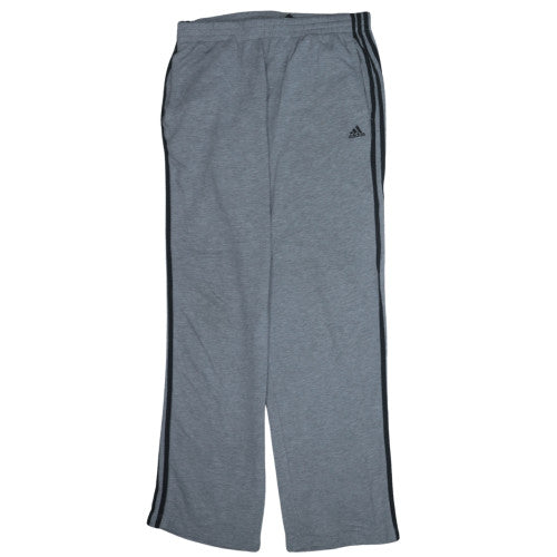 Adidas Men's Grey L Sweatpants Essentials Straight Leg Trousers