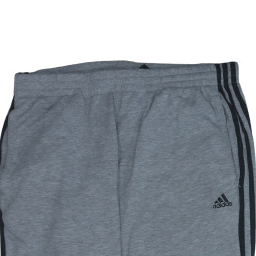 Adidas Men's Grey L Sweatpants Essentials Straight Leg Trousers
