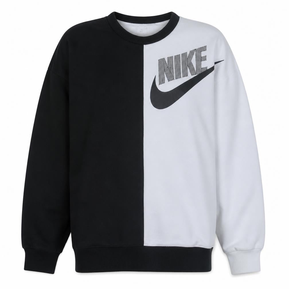 Nike Women’s Black & White Colourblock Crew Neck Sweatshirt Size S